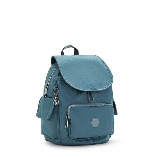 Kipling City Pack Small Classic Printed Rygsække Mørkeblå Grå | DK 1505QM